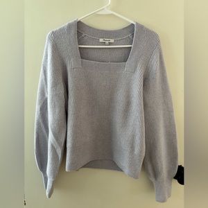 NWT Madewell Size M Melwood Square-Neck Pullover Sweater in Coziest Yarn